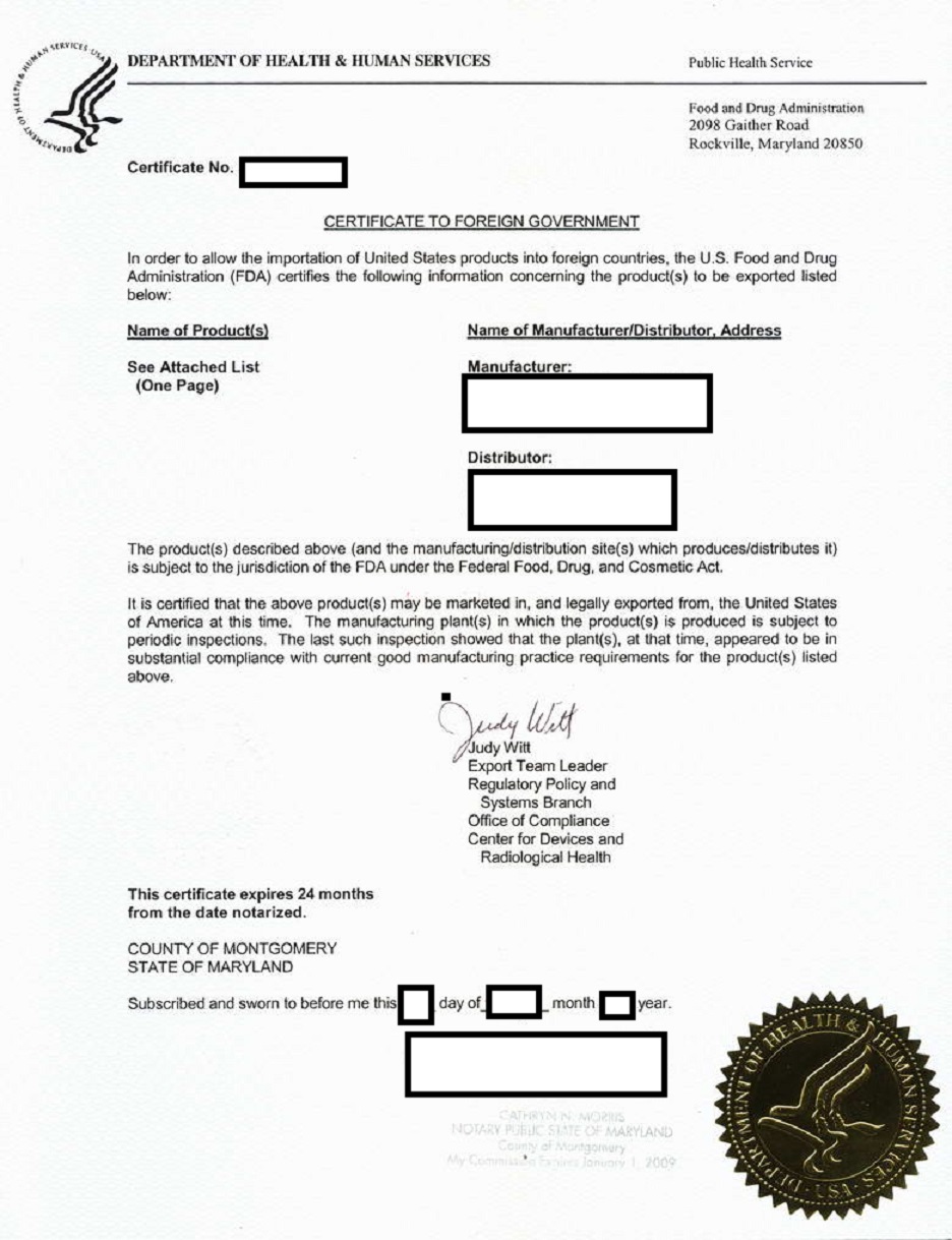 CFG | California apostille